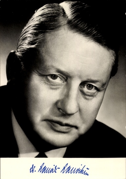 Postcard politician Dr. Lauritz Lauritzen, Federal Ministry of Housing