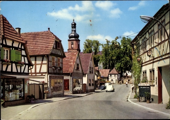 KP Rheinzabern in der Pfalz, Landgasthof Goldenes Lamm, widok na ulicę