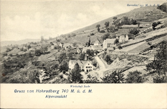 Ak Hohrodberg Elsass Haut Rhin, Gesamtansicht