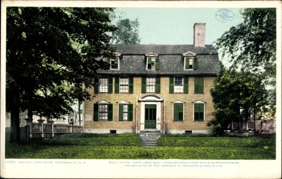 Ak Portsmouth New Hampshire VS, Samuel Lord House
