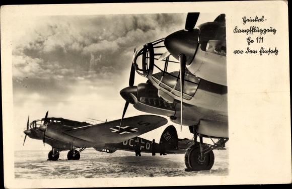PC Deutsche Wehrmacht, Luftwaffe, Heinkel fighter aircraft, He 111 before use, II. WW