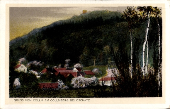 Ak Collmberg Collm Wermsdorf Sachsen, Landschaftsmotiv