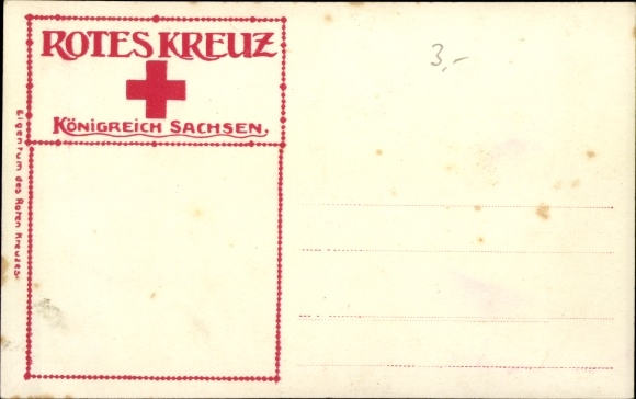 PC King Friedrich August III. of Saxony surrounded by his children, Red Cross
