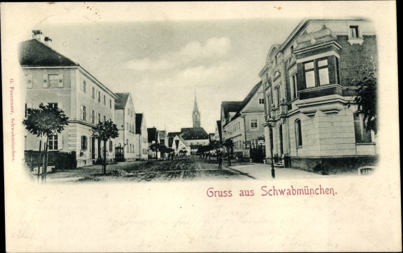PC Schwabmünchen in Swabia, street section