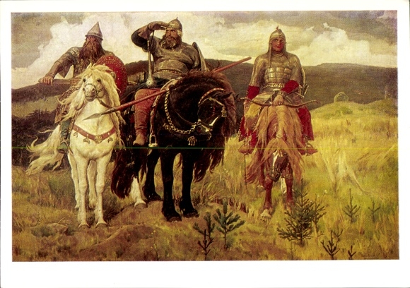 Künstler Ak Vasnetsov, Victor, The Legendary Heroes