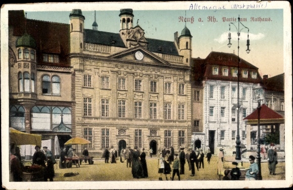 Ansichtkaart Neuss am Rhein, stadhuis