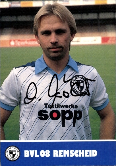 Autograph card footballer Andreas Köhler, FC Remscheid, autograph