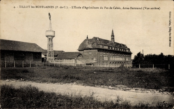 CPA Tilloy-lès-Mofflaines Pas de Calais, Ecole d'Agriculture