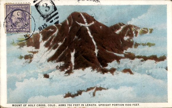 Ak Colorado USA, Berg van het Heilige Kruis