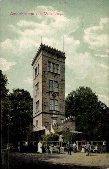 Postcard Neukirch in der Lausitz, Valtenberg, observation tower