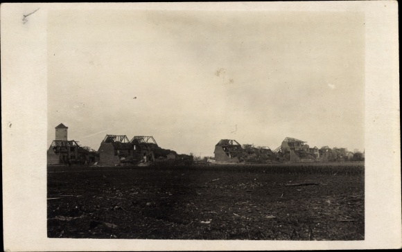 Photo Postcard Oppau Ludwigshafen am Rhein, explosion of the Oppau nitrogen plant, BASF, 1921