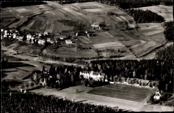 Postcard Schömberg in the Black Forest Württemberg, aerial photograph