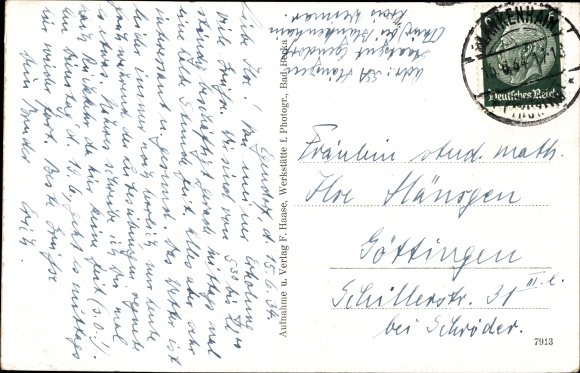 Postcard Egendorf Blankenhain, View of the Thuringian State School