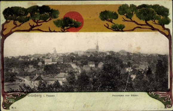 Postcard Grünberg in Hessen