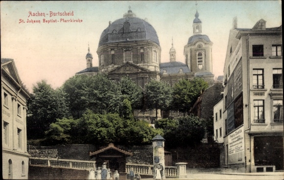 Ak Aachen Burtscheid, St. Johann Baptist Pfarrkirche