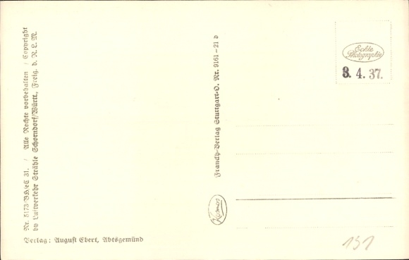 Postcard Abtsgmünd Ostalbkreis, aerial view of rural surroundings, houses, fields