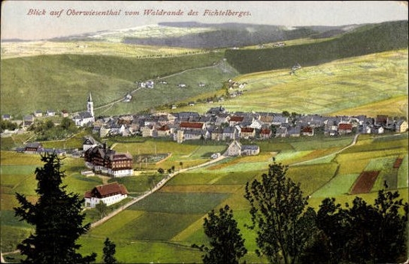 10 alte Ansichtskarten Oberwiesenthal im Erzgebirge Sachsen, Diverse Ansichten