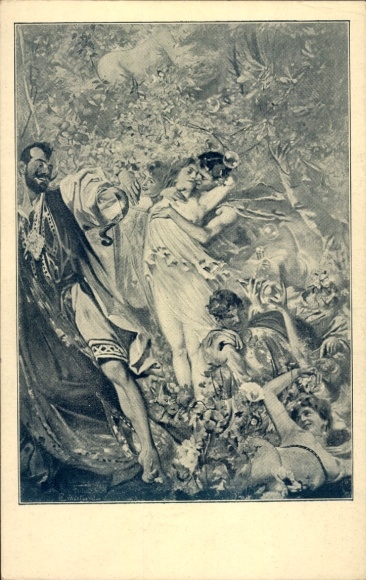 Artist Postcard Fahrenkrog, Ludwig, Earthquake