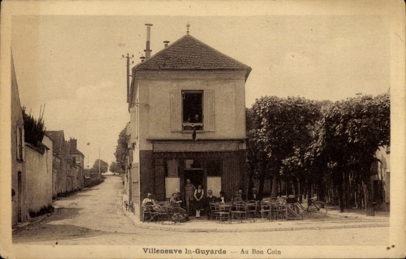 CPA Villeneuve-la-Guyard Yonne, Au Bon Coin