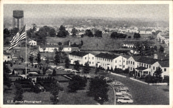 Ak Edison New Jersey USA, Camp Kilmer, Posthoofdkwartier