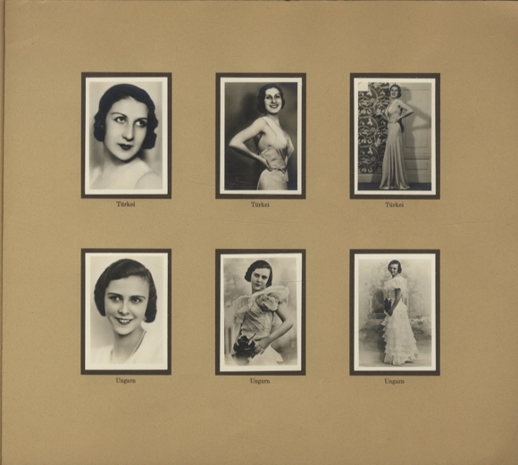 The most beautiful women in the world. Beauty queens 1933. Collector's photo album Greiling Cigarette Factory