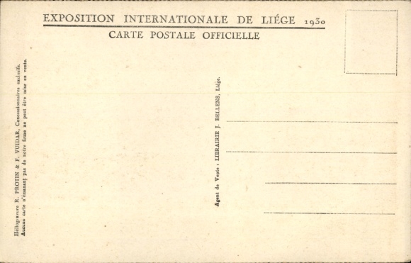 Postcard Liège Liège Wallonia, World Exhibition 1930, Fontaine, Belgian Ministries