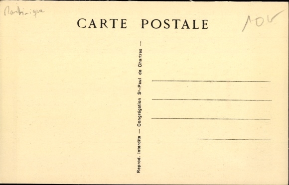 Postcard Fort de France Martinique, Creche of the Union, Congregation of the Sisters of Saint Paul