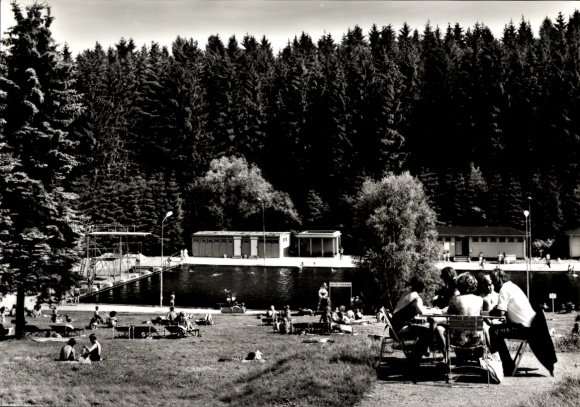 Ak Adorf im Vogtland, Schwimmbad