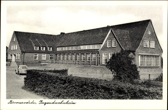 Postcard Bremervörde in Lower Saxony, youth hostel