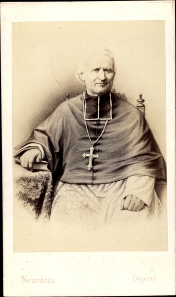 Carte de Visite Félix Antoine Philibert Dupanloup, biskup Orleanu