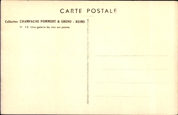 Postcard Reims Marne, Champagne Pommery &amp; Greno, A state-of-the-art wine gallery