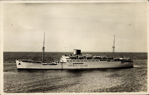 Ak stoomboot MV. Boissevain, Ruys, Tegelberg, KPM Lijn