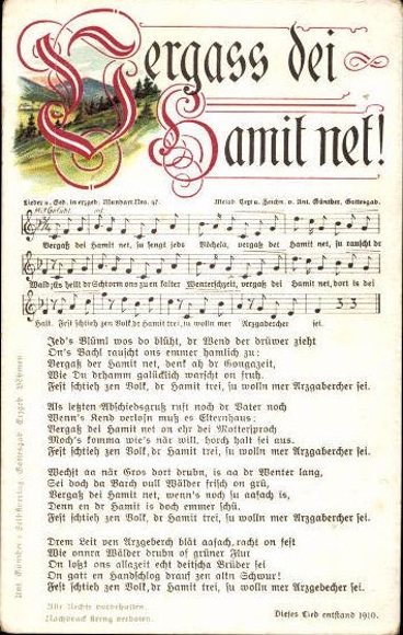 30 individual song cards, Anton Günther