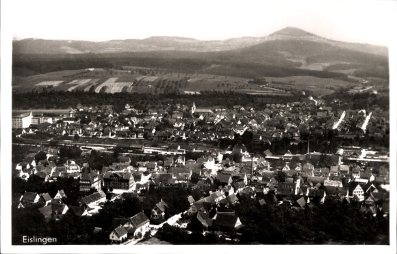 Postcard Eislingen an der Fils Württemberg, aerial photograph