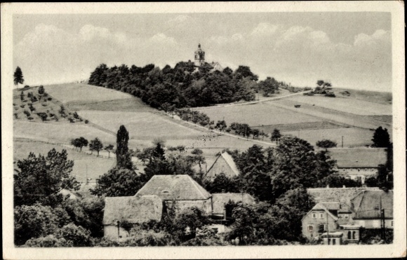 Ak Eibau Kottmar in der Oberlausitz, Beckenbergbaude, Ortspartie