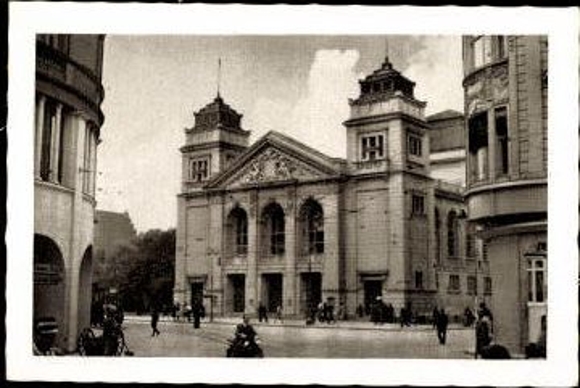 Set of 12 photos in real copperplate in the cover "Das schöne Bromberg"