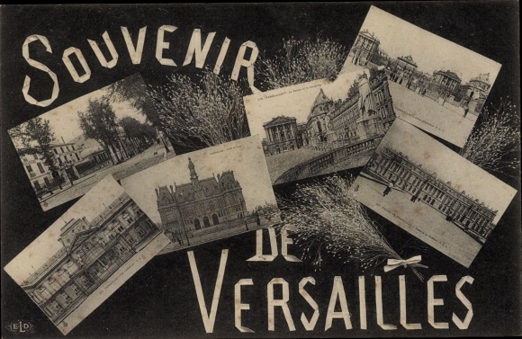Postcard Versailles Yvelines, barracks, castle