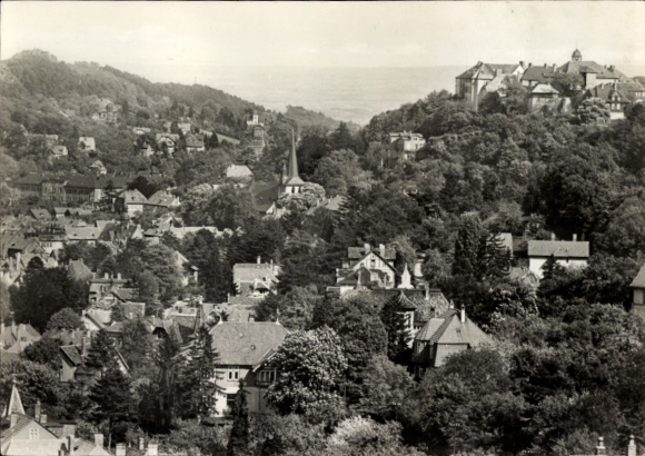 Postcard Blankenburg am Harz, partial view