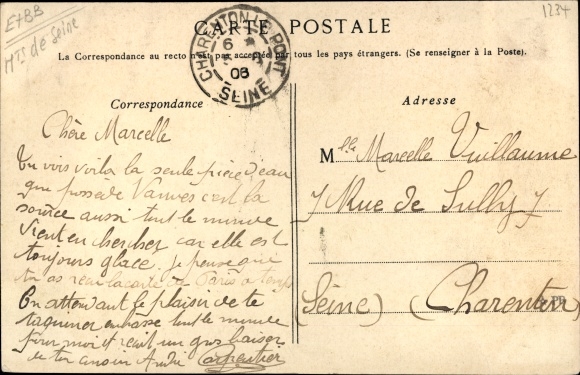 Postcard Vanves Hauts de Seine, Rue Victor Hugo