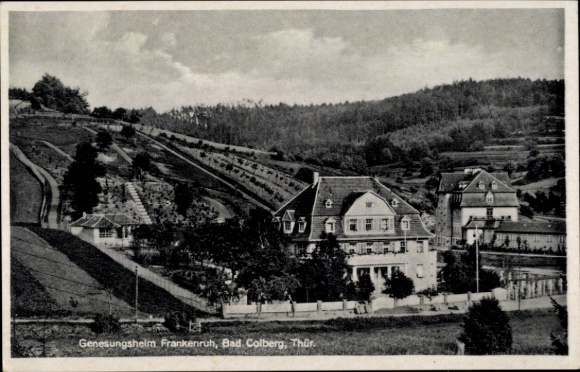 Postcard Bad Colberg Heldburg in Thuringia, Frankenruh convalescent home