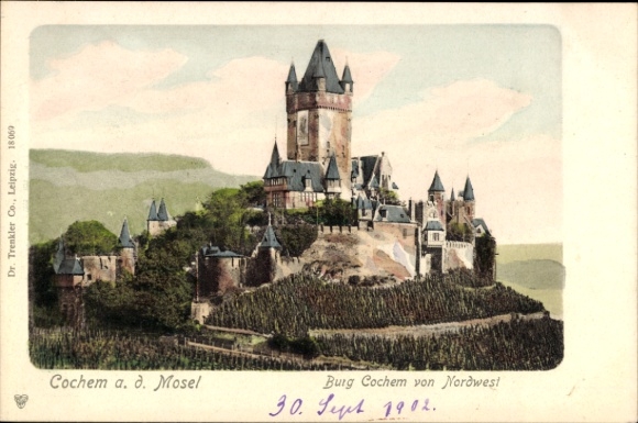 Ak Cochem an der Mosel, Burg Cochem