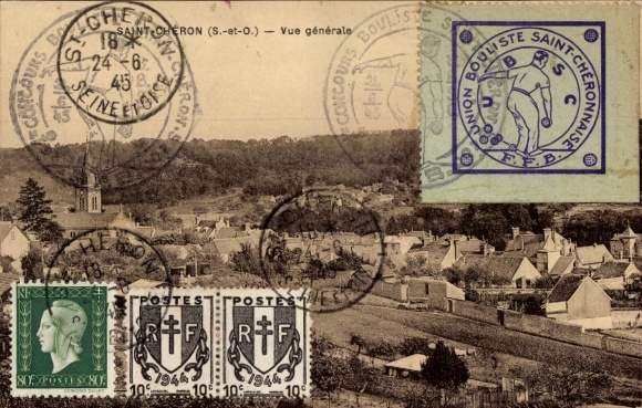 Ansichtkaart Saint Chéron Essonne, algemeen beeld