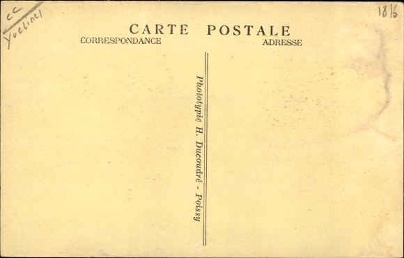 Postcard Triel sur Seine Yvelines, The Rue de la Gare