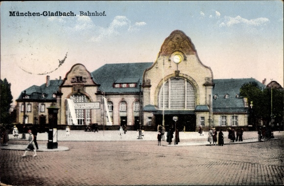 Ak Mönchengladbach im Ruhrgebiet, Bahnhof