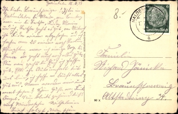 Postcard Althaldensleben Haldensleben in Saxony Anhalt, monastery property, farm buildings