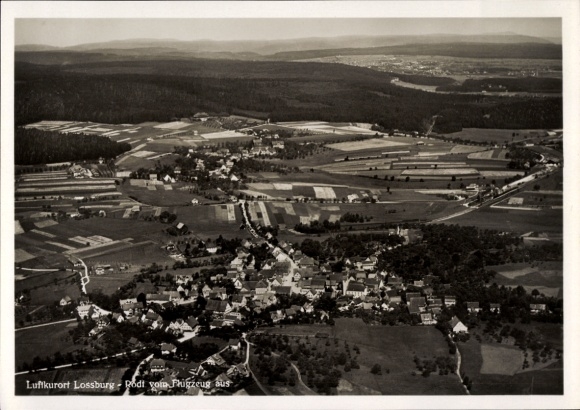 Ak Rodt Loßburg im Schwarzwald, Fliegeraufnahme
