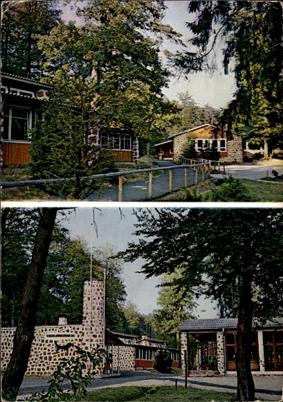 Postcard Wolfshausen Weimar an der Lahn, District Youth Home