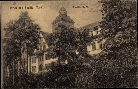 Ak Beelitz in de Mark, sanatorium, paviljoen B. IV.
