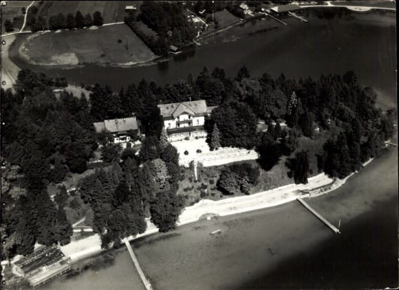 Photo Schliersee in Upper Bavaria, aerial photograph