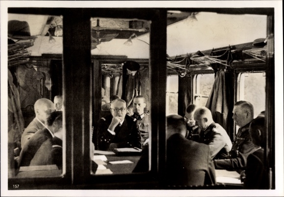 Photo Compiègne Oise, signing of the Armistice, June 1940, II WW